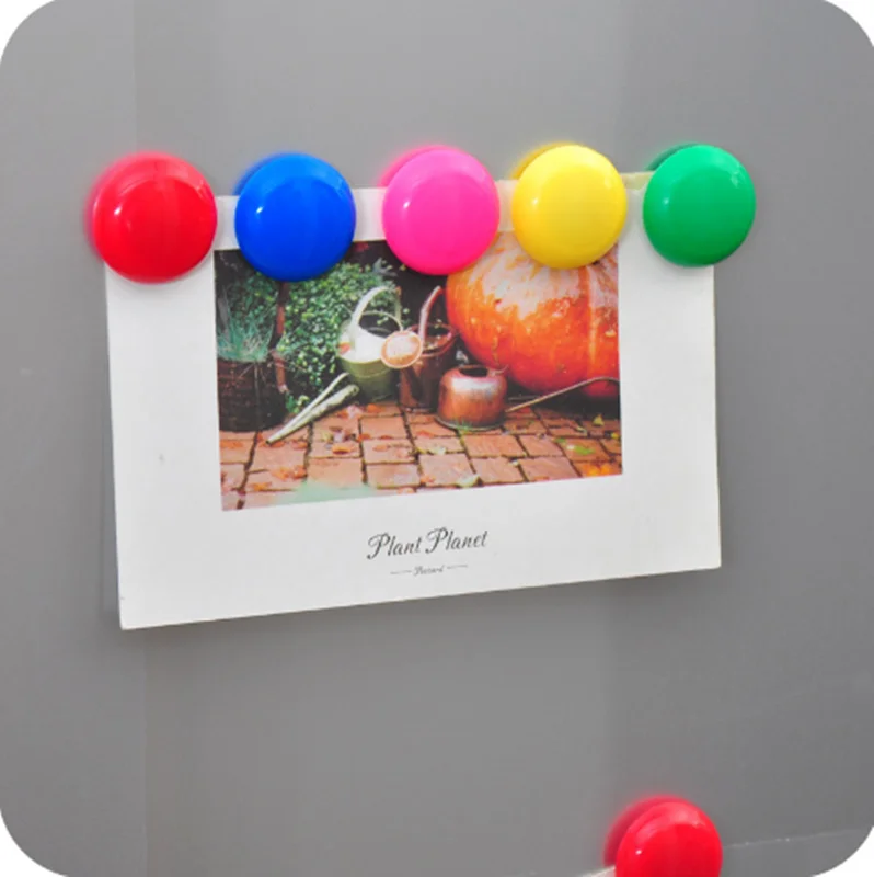 10 шт красочные круглые пластиковые магниты на холодильник доски стикер детские