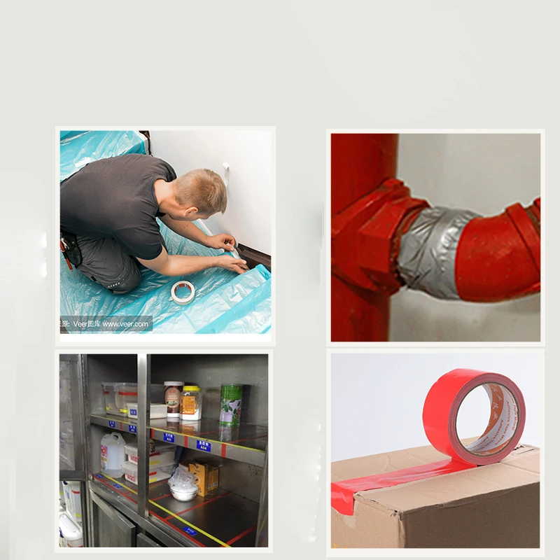 

Zanken colored cloth tape strong double-sided tape high viscosity carpet thickened waterproof tear-off without trace