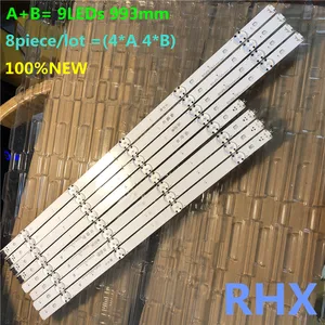 8 шт.лот светодиодный подсветка для 49UF6400-CA LGE_WICOP_49inch_UHD_REV0G_AB 49 дюймов 100% новый