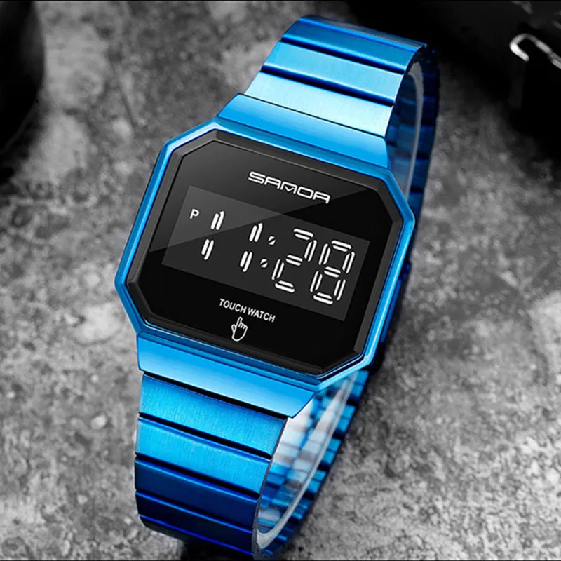 

Fashion Casual Men's Digital Watches Waterproof Bracelets Wristwatches LED Touch Screen Watch for Men Clock Relogios Masculino
