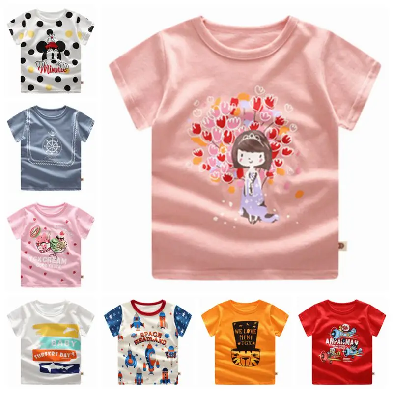 Детская одежда повседневный летний комфортный для мальчиков и девочек топ