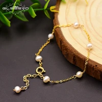 glovo natural freshwater pearl bracelet lady girl birthday gift bracelet adjustable luxury jewelry accessories gb0144