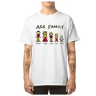 Семейство ягодиц. Мудрый Джек ленивый. Мужские футболки футболка с принтом летне-осенняя футболка Уникальный топы с О-образным вырезом на шее, 100% хлопок