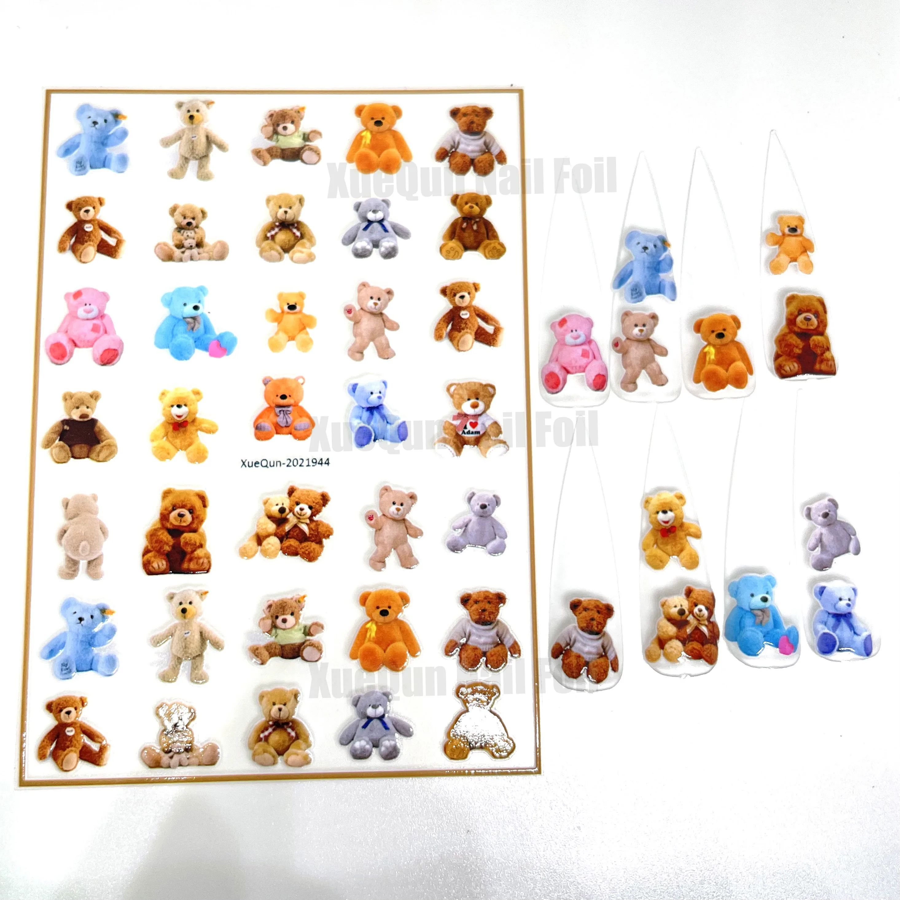 

5pcs XueQun-2021944 Little bear Nail Sticker