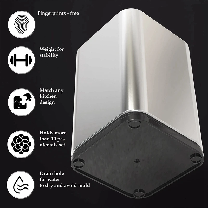 Держатель кухонной утвари из нержавеющей стали хранение кухонных столовых