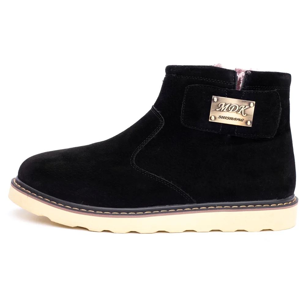 Новые зимние ботинки для мужчин сохраняющие тепло на резиновой подошве