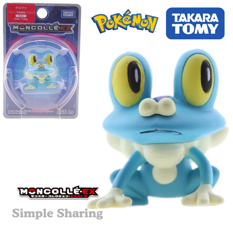 

Takara Tomy Genuine Monster Collection EX Asia-09 Froakie Pokemon Figurines Anime Sun & Moon Pikachued Character Toy