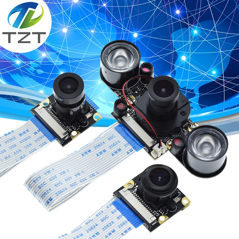 Raspberry Pi 4 камера ночного видения рыбий глаз 5 Мп OV5647 70/95/160 градусов фокусная