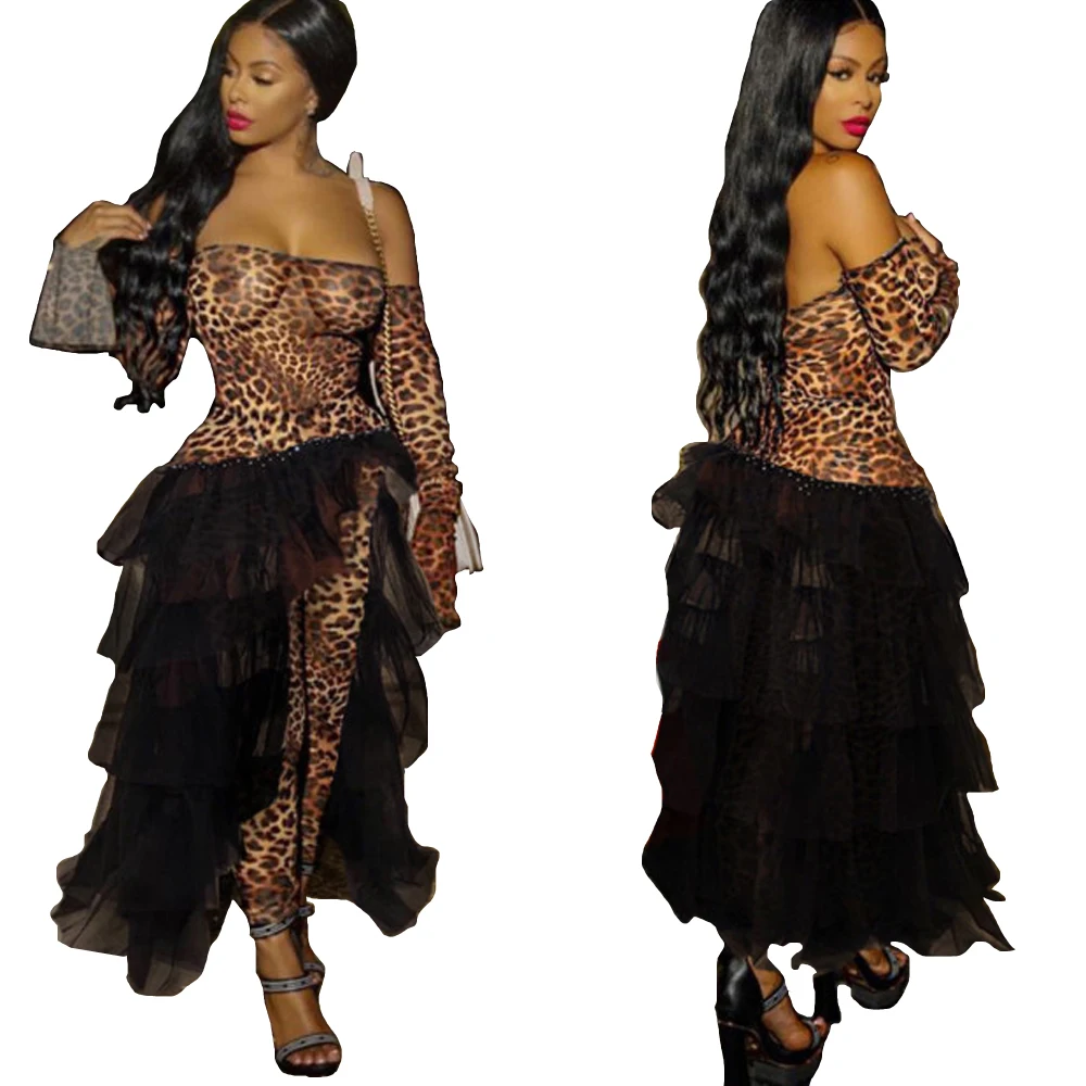 Новинка зимние женские сетчатые комбинезоны с воротником-лодочкой длинным