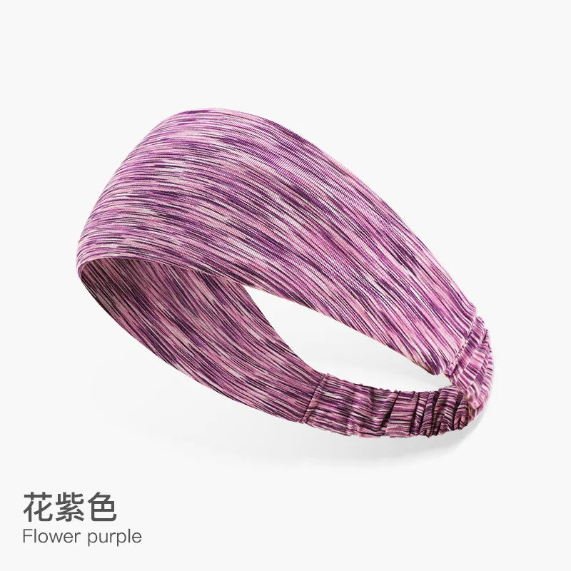 

Sports headband outdoor running fitness yoga sweat absorption headband colored headband for men and women