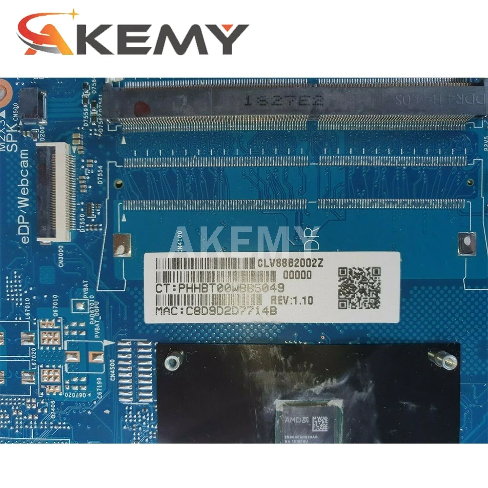 Bestellen Akemy Für HP Pavilion 17-CA Laptop Motherboard Ryzen 3 2300U CPU DDR4 L22718-601 L22718-001 6050A2983001-MB-A02