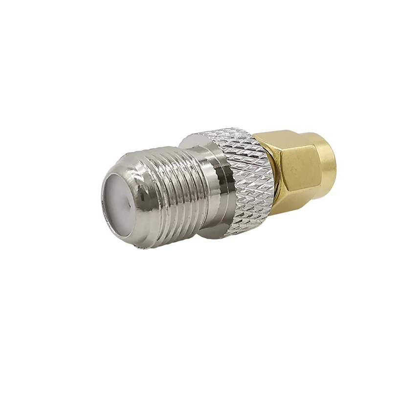 RF Переходник F (female) sma (male) Gold Покрытие разъем для Беспроводной Телевизионные