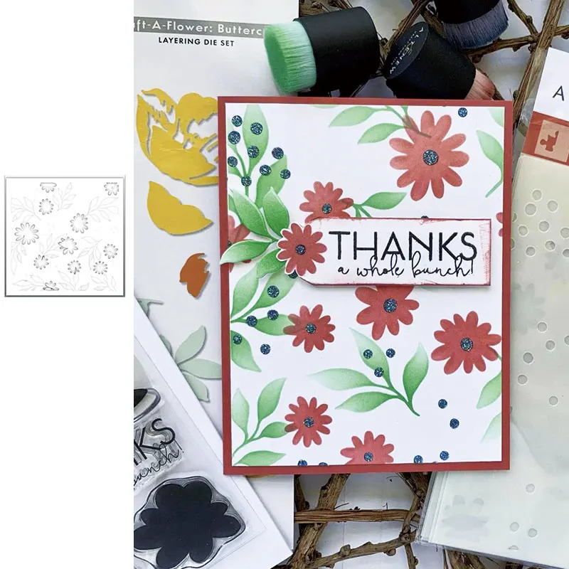 

2021 New Hot Sale Playful Patterns Cutting Stencil Scrapbook Diary Decoration Embossing Template Diy Greeting Card Handmade