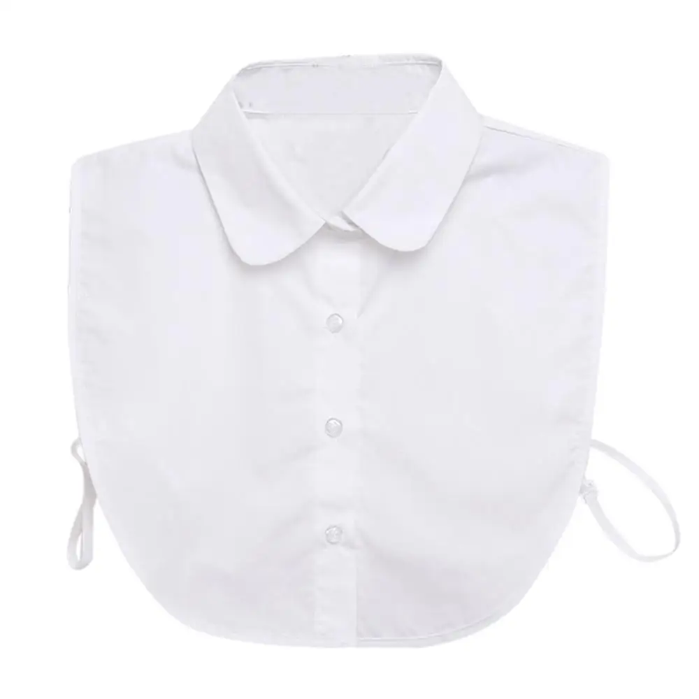 Стильная Съемная половинная блузка с цветочным кружевом и ложным воротником