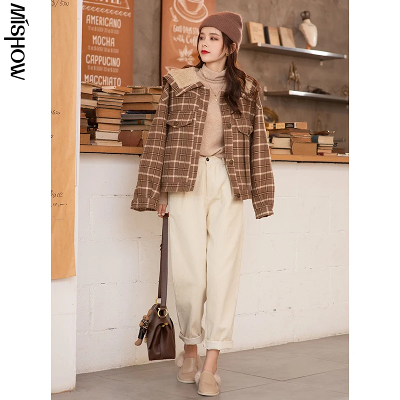 : Для 2020 Зимняя шерстяная одежда пальто для женщин куртка уличная Верхняя теплое