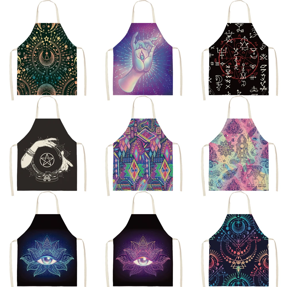 Фартук с глазом Гора Мандала цвет Орел ручная хлопковая льняная безрукавные