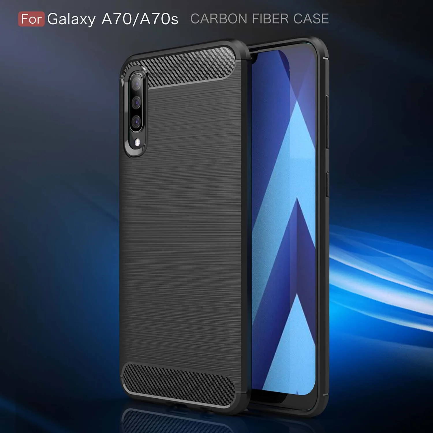 

For Samsung A10 A20 A30 A40 A50 A60 A70 M01 M12 M21 M30 M31 M51 M52 Case Luxury Carbon FIber TPU Cover