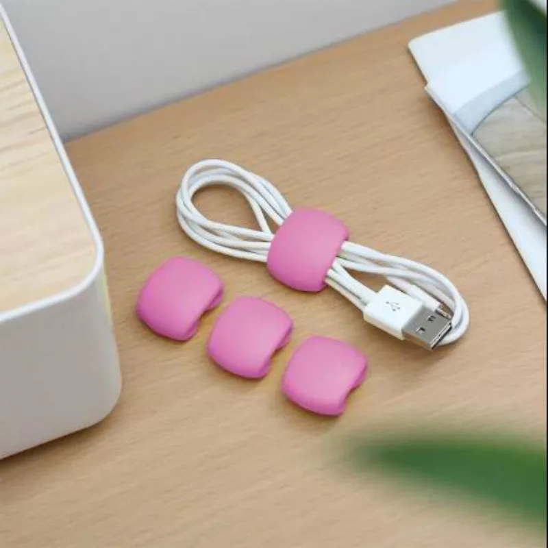 5 шт. однотонная намотка для кабеля органайзер настольный набор держатель