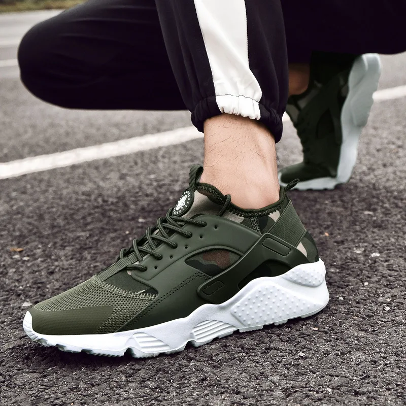 Новинка 2019 года мужская повседневная обувь из сетчатого материала на шнуровке