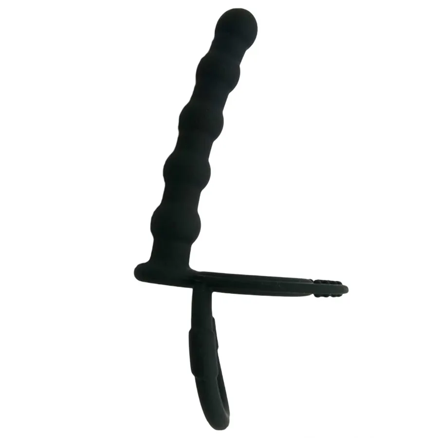 Силиконовый ремешок на кольце член Анальная пробка Анальный фаллоимитатор