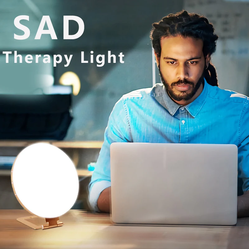 

10000 Lux Sad Lamp Light Therapy Lamp with 5 Adjustable Brightness Levels Seasonal Affective Disorder Therapy Lamp