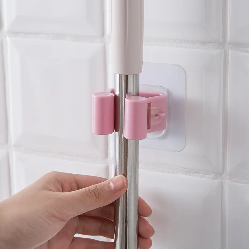 Настенный держатель для швабры настенный клейкая вешалка хранения предметов