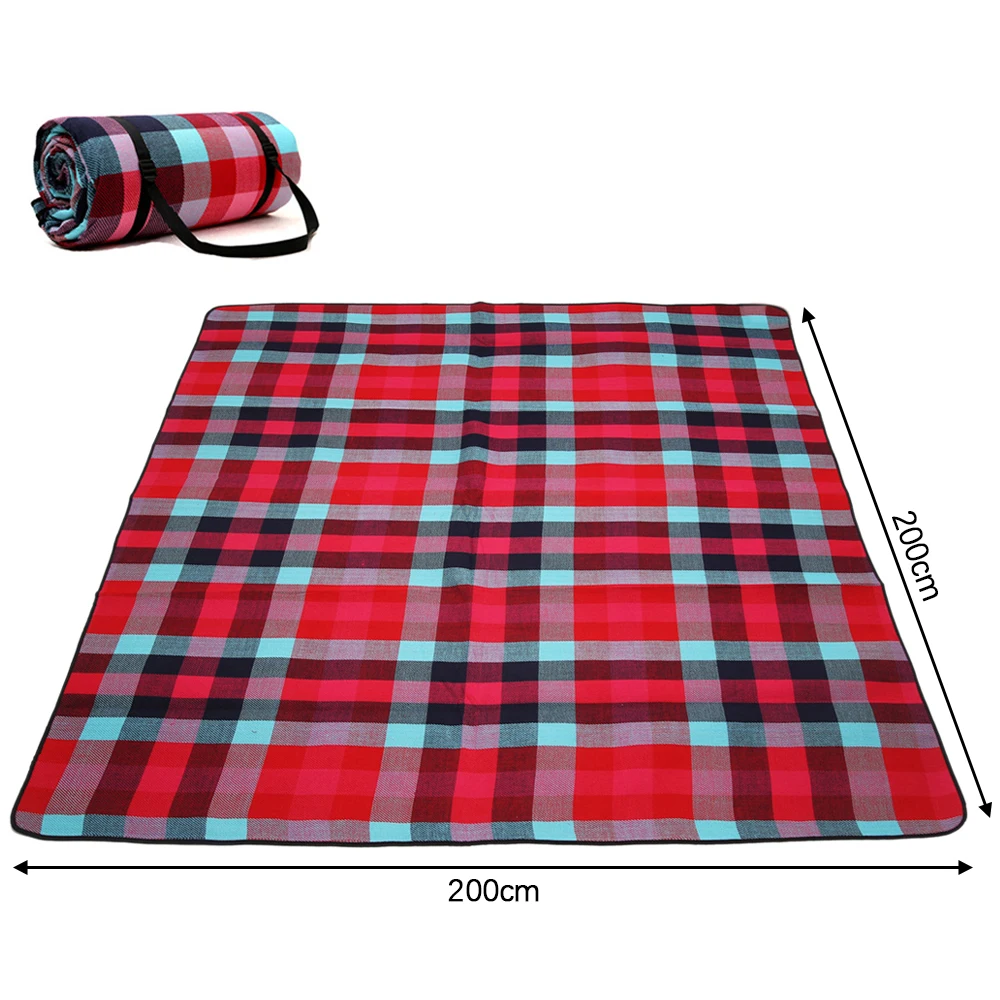 

2x2m Camping Mat Waterproof Sandproof Beach Blanket Outdoor Portable Picnic Pad Moisture Proof Mat Hiking Traveling Beach Mat