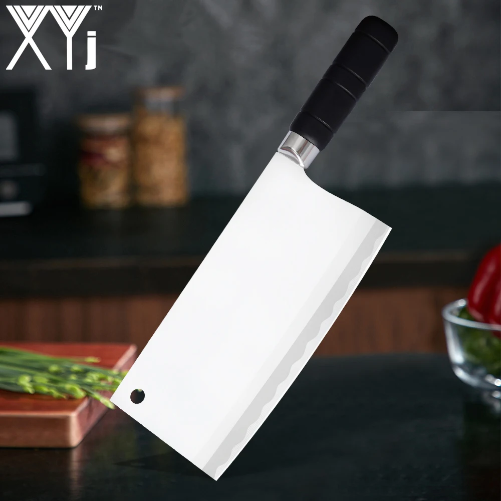 XYj 8-дюймовый нож для резки мяса китайские умные кухонные ножи 3Cr13 из нержавеющей