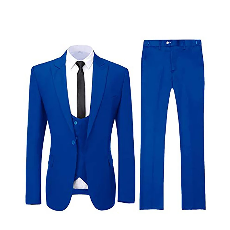 

Men's Suits Slim Fit Double Breasted Blazer 3 Pieces Jacket Pants Sets Wedding Groom Tuxedos costume homme mariage
