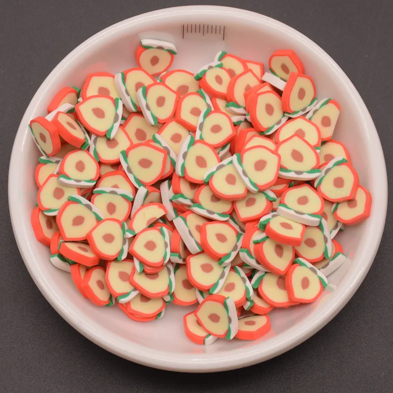 65 г персиковый банан авокадо в форме суши полимеры глиняные ломтики