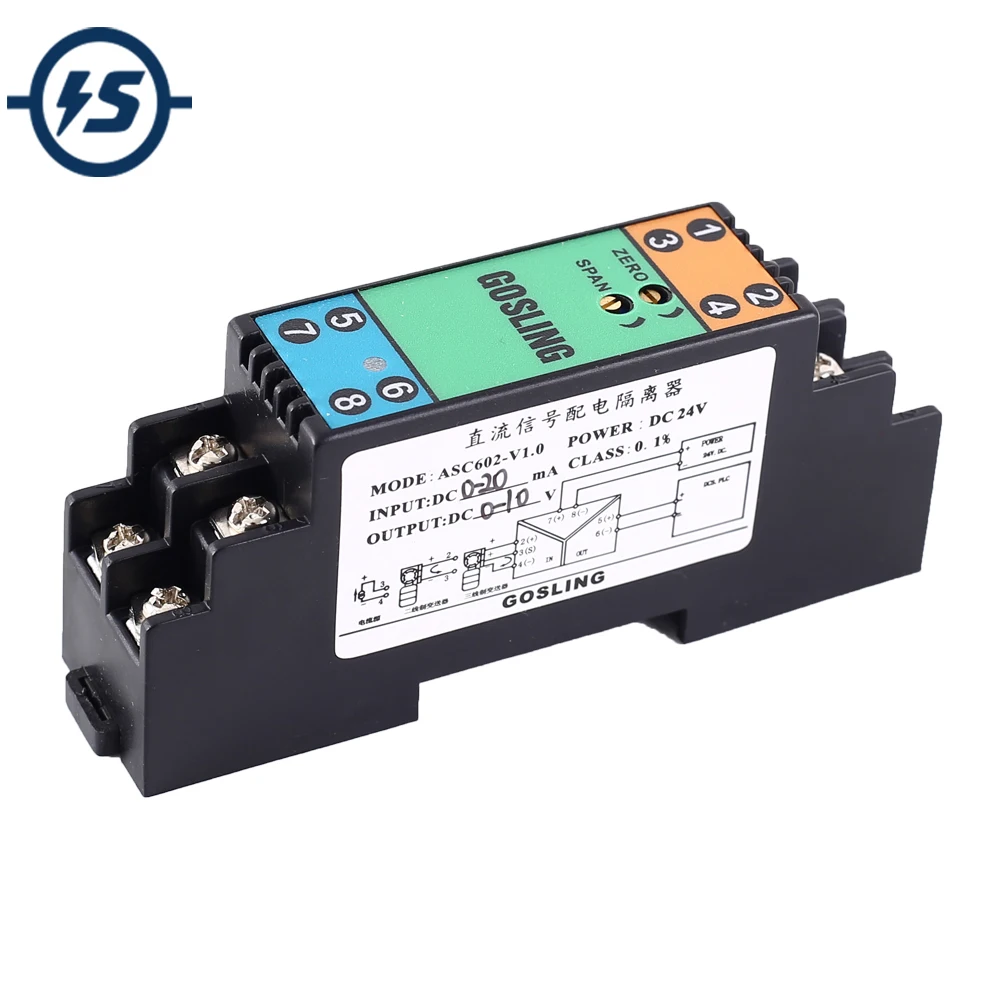 

Current Signal Isolator 0-20mA to 0-10V Current to Voltage Converter Module 0-10V to 0-10V
