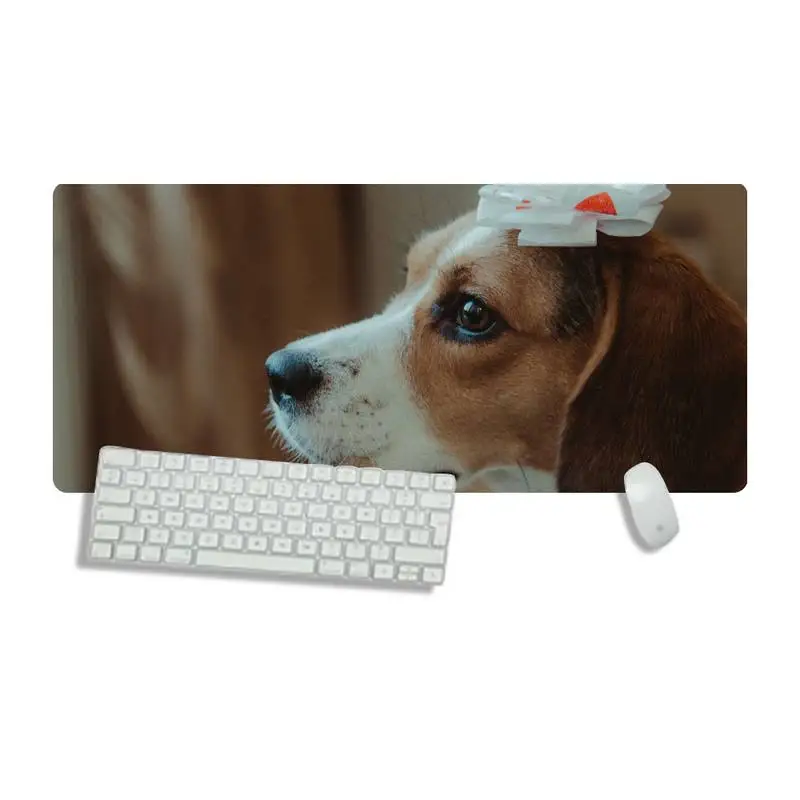 

dog cute Customized MousePads Anime Mouse Mat Desk Table Protect Game Office Work Mouse Mat pad X XL XXL Non-slip Laptop Cushion