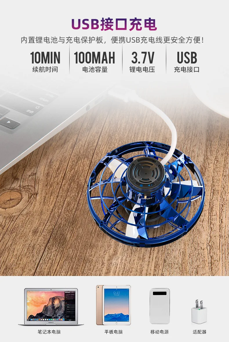 Flynova Радиоуправляемый мини-Дрон НЛО Радиоуправляемый квадрокоптер Fingertip Upgrade Flight Gyro Flyin Spinner декомпрессионные радиоуправляемые игрушки подарок для детей