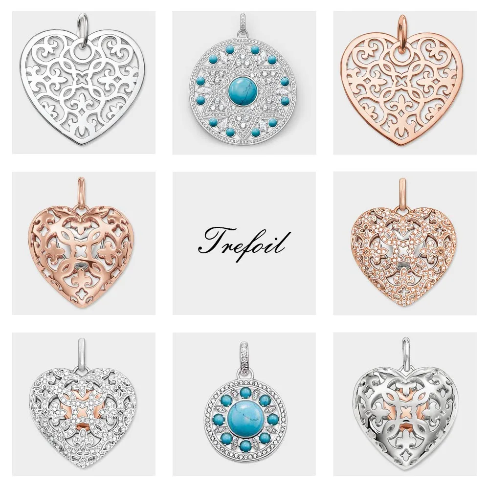 Подвеска с голубым камнем украшение из кубического циркония в форме диска сердце