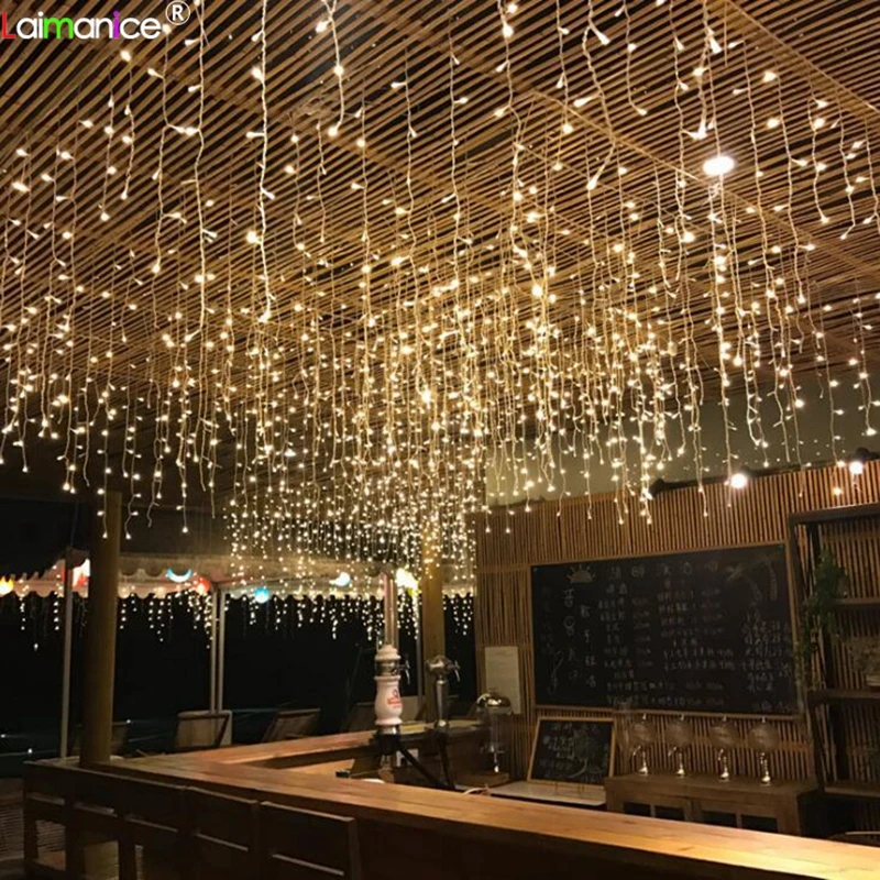 Сказочная светодиодная гирлянда-занавес 220 В переменного тока 4x/3x1/3x2 | Лампы и