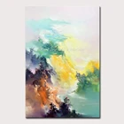 Картина маслом, ручная роспись, холст, абстрактный пейзаж, Настенная картина для гостиной, домашний декор, картина без рамки