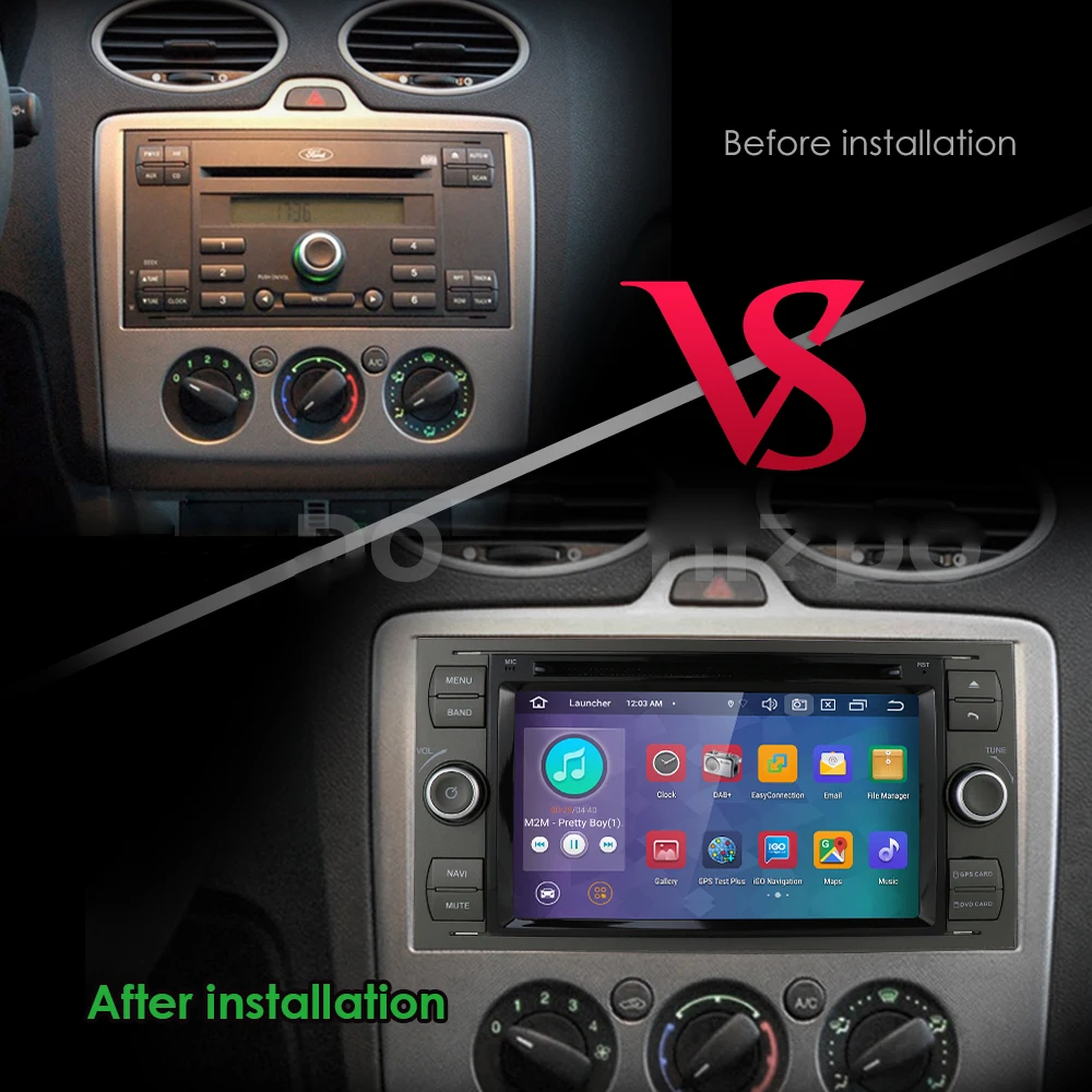 Автомагнитола 2 Din Android 10 DVD GPS стерео для Ford Mondeo S-max Focus C-MAX Galaxy Fiesta форма Fusion