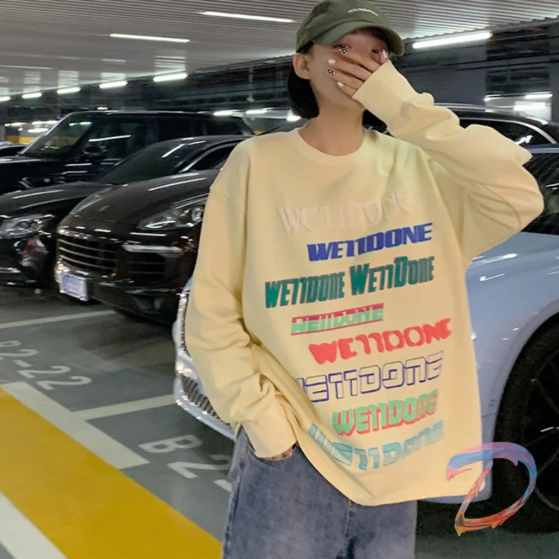 

We11done Sweatshirts High Street Fashion Welldone Barrage Pullover Oversize Men's Women's Sweatshirts