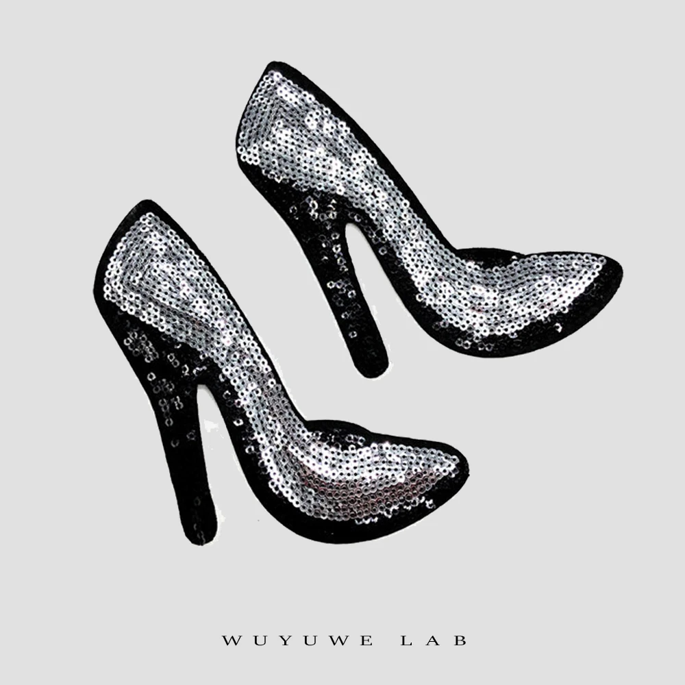 2 пары красные блестки аппликация для обуви | Дом и сад