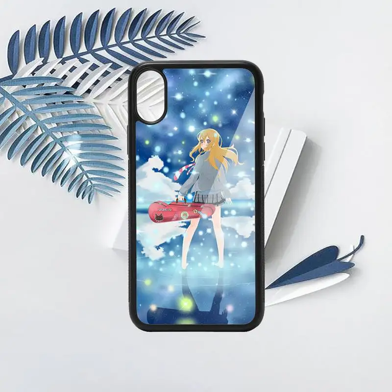 

Japan anime Your lie in April Phone Case PC for iPhone 11 12 pro XS MAX 8 7 6 6S Plus X 5S SE 2020 XR