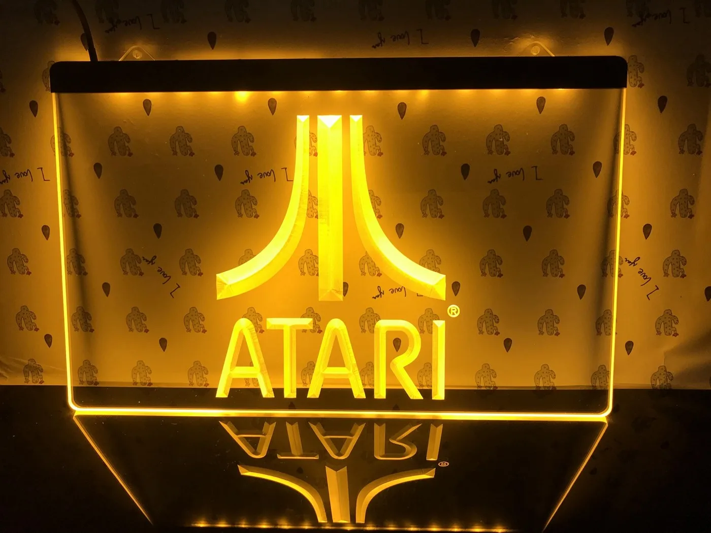 Игровой ПК-логотип E022 Atari Подарочный дисплей светодиодный неоновый Световой знак