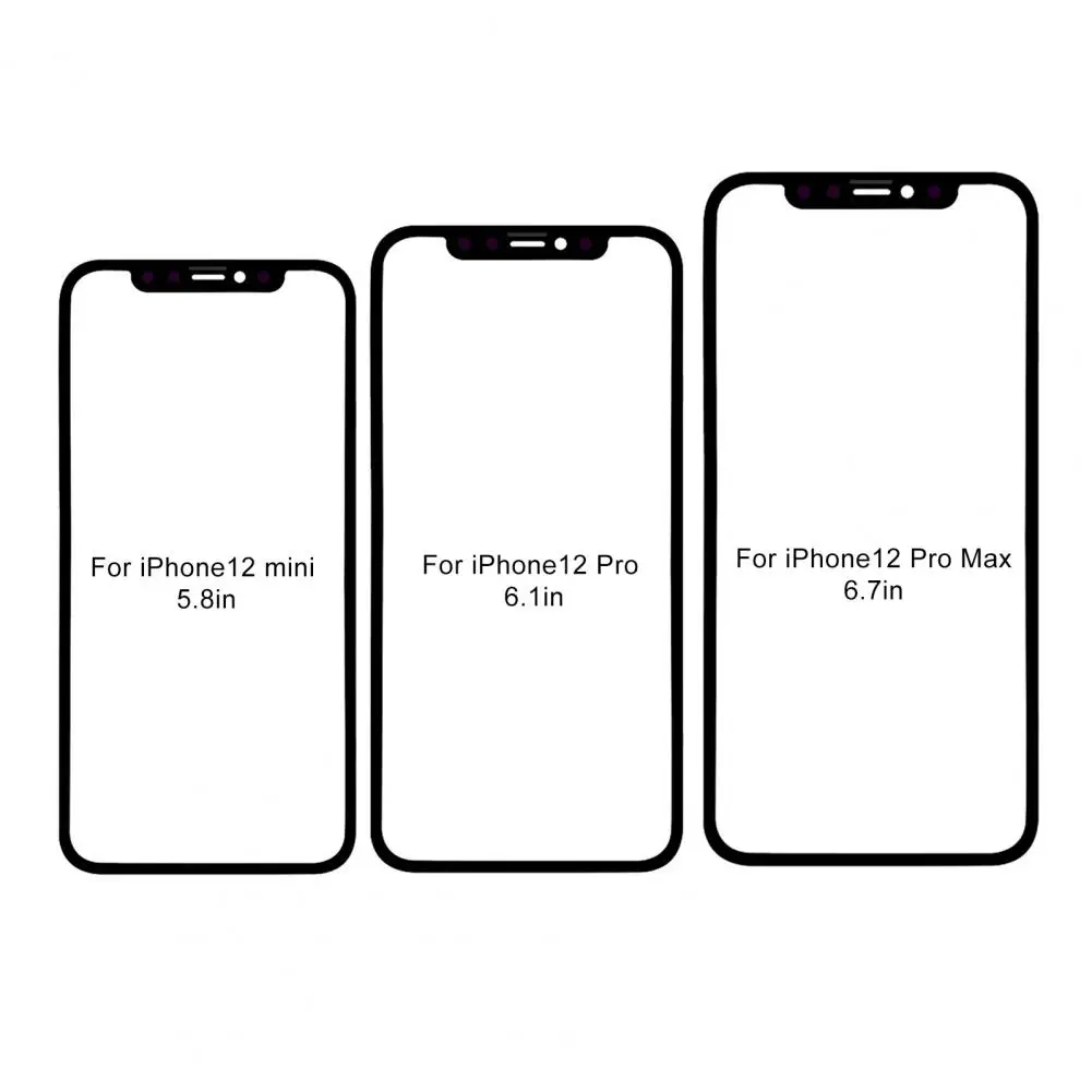 

Suitable for iPhone X XR XS XS MAX 11 12pro max front outer screen glass lens replacement part UV-LOCA glue tool kit