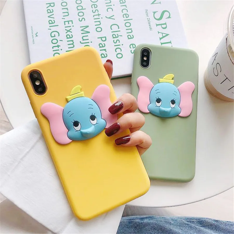 Ультратонкий Мягкий чехол для телефона с мультяшным 3D слоном ярких цветов huawei Y9