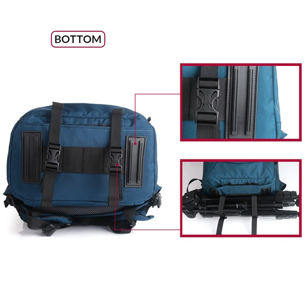 large capacity camera backpack digital dslr camera bag outdoor travel anti theft video case for nikon canon sony dslr len tripod free global shipping