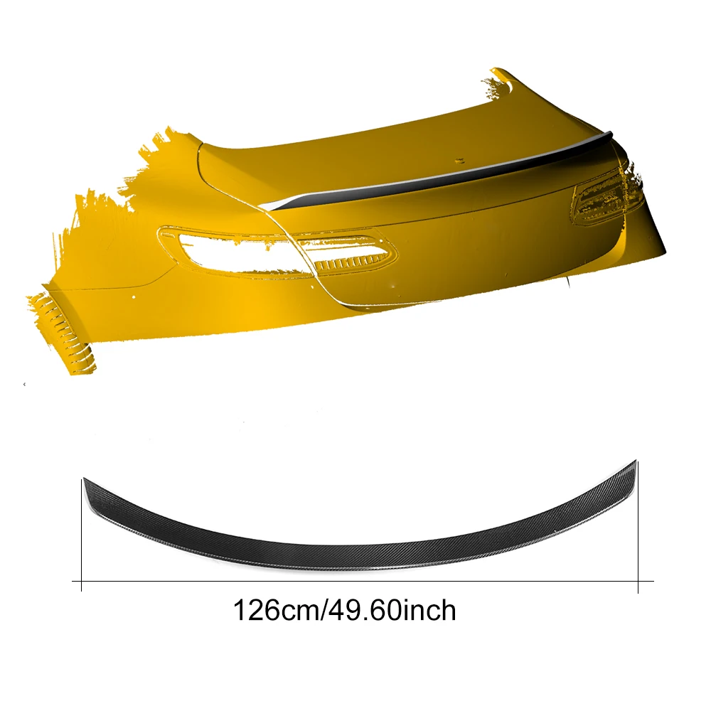 Черный Задний спойлер из углеродного волокна/FRP крыло окна для Mercedes-Benz E класса C238