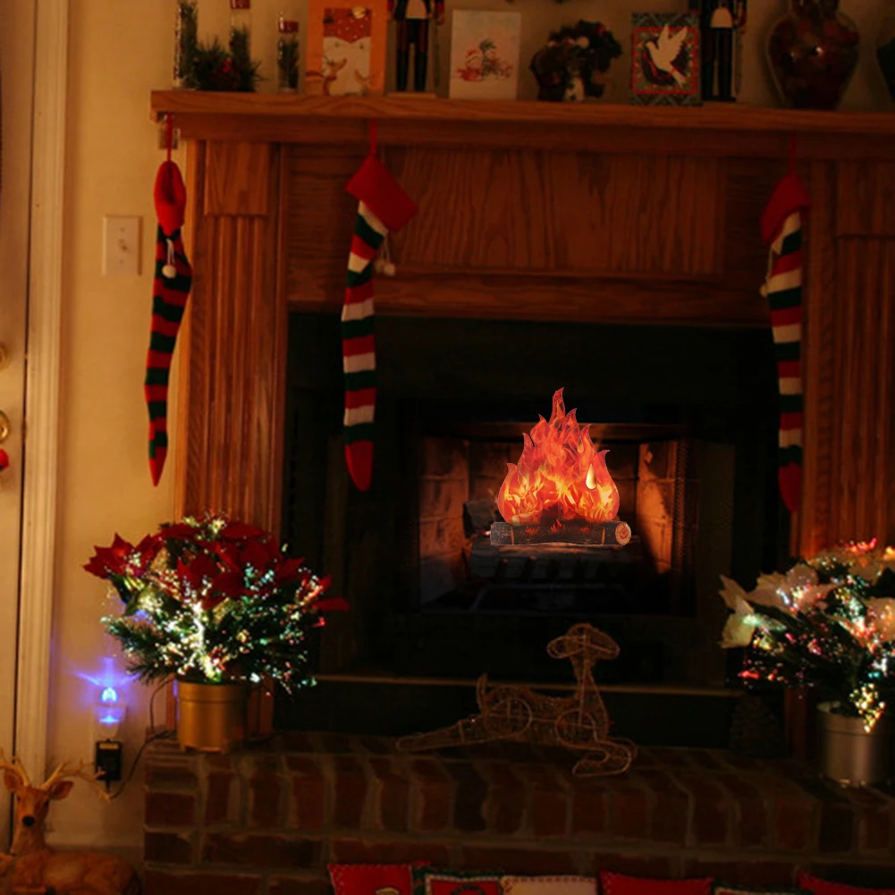 3D искусственное огненное пламя картонное украшение для Хэллоуина вечерние