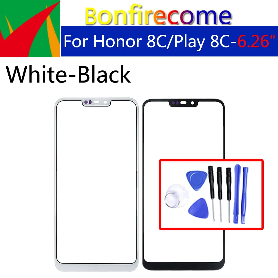 Передний внешний экран 6 26 дюйма для Huawei Honor 8C стеклянный объектив сменный