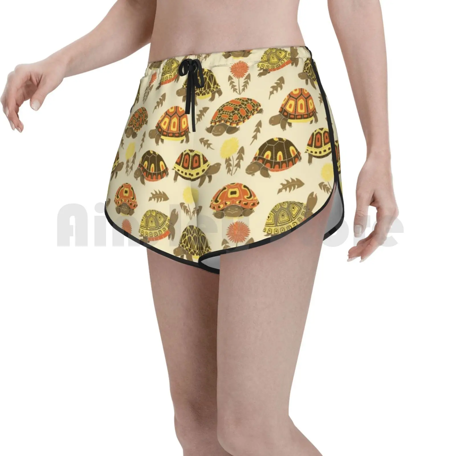 

Шорты для плавания Tubby Tortoises, женские пляжные шорты, милые толстые пляжные шорты с рисунком черепахи, черепахи, животных, рептилий