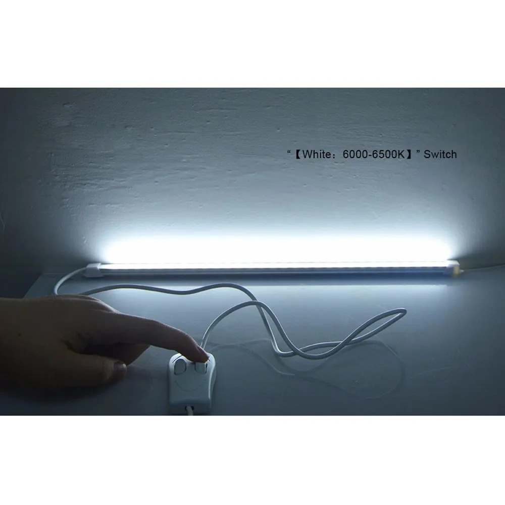 

Three Colors Changeable Rigid USB LED Light Bar 5V Reading Book Desk Lamp Switch Night Light