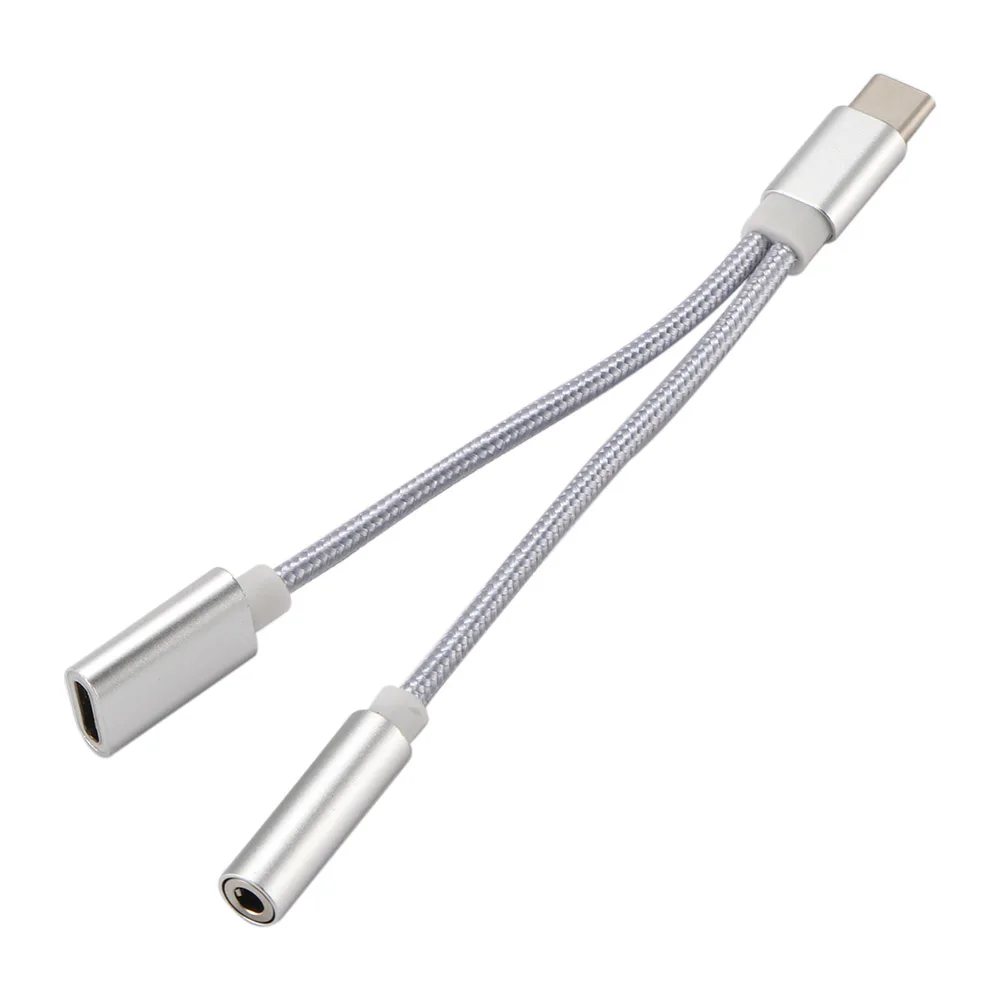 2 в 1 адаптер для телефона USB Type C зарядный кабель Type-C конвертер 3 5 мм аудио Xiaomi Huawei